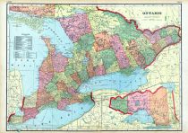 Ontario, World Maps 1906 from Wellington County Canada Atlas